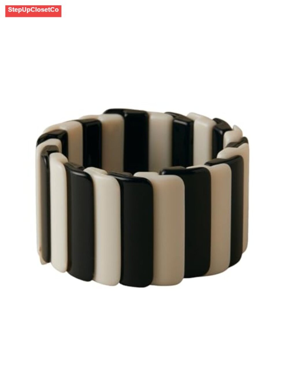 Chunky Resin Stretch Bracelet Colorful Statement Jewelry for Women